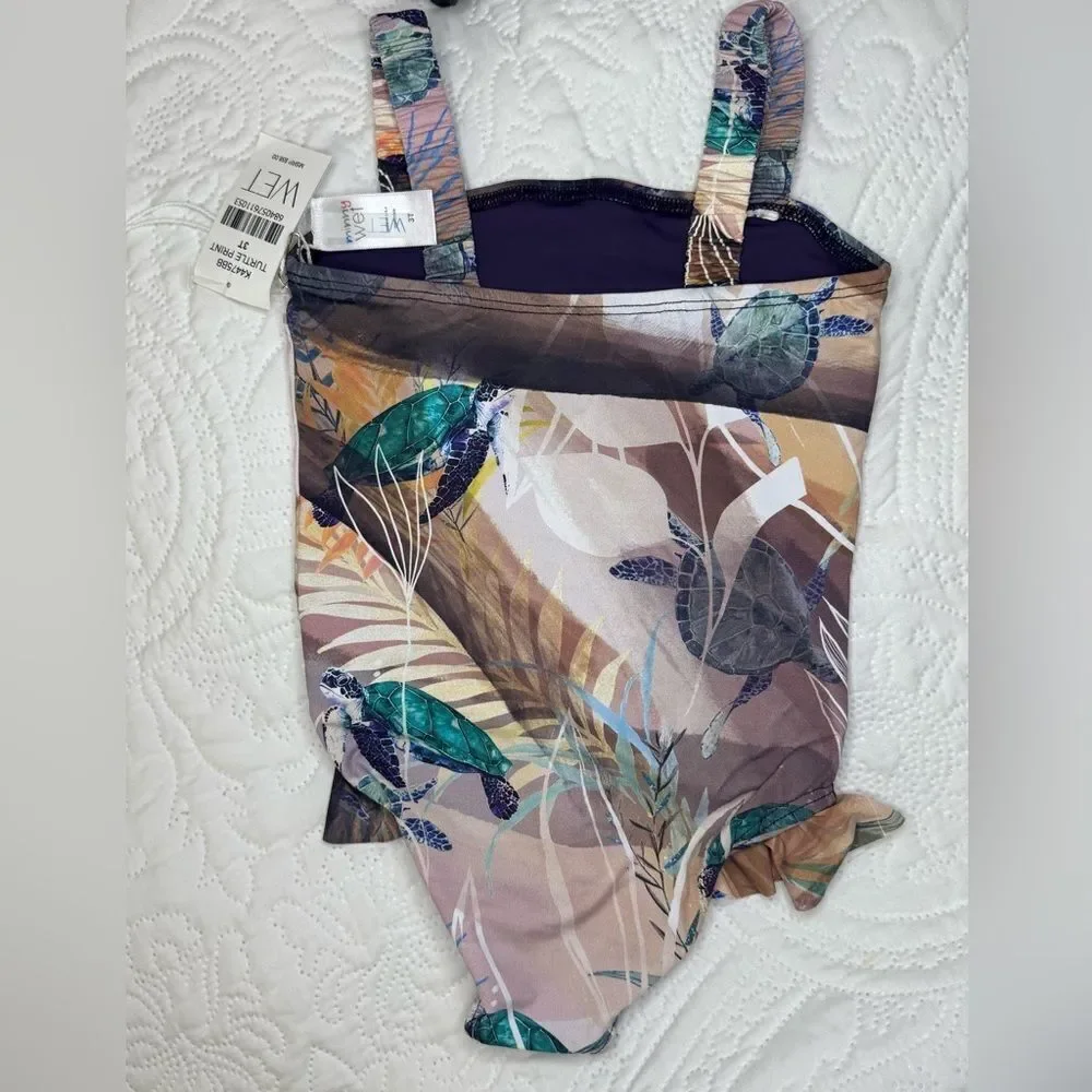 NWT  Wet Swimwear Turtle Print Swimsuit